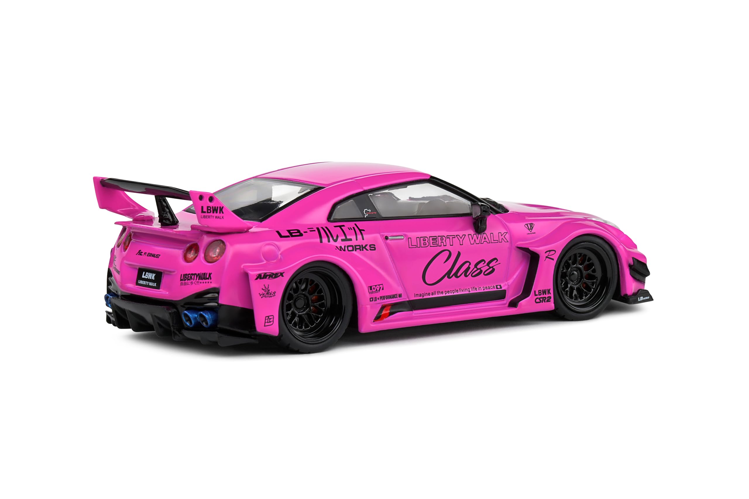 Solido 1:43 Nissan GTR35 LBWK Silhouette Purple 2019, Púrpura